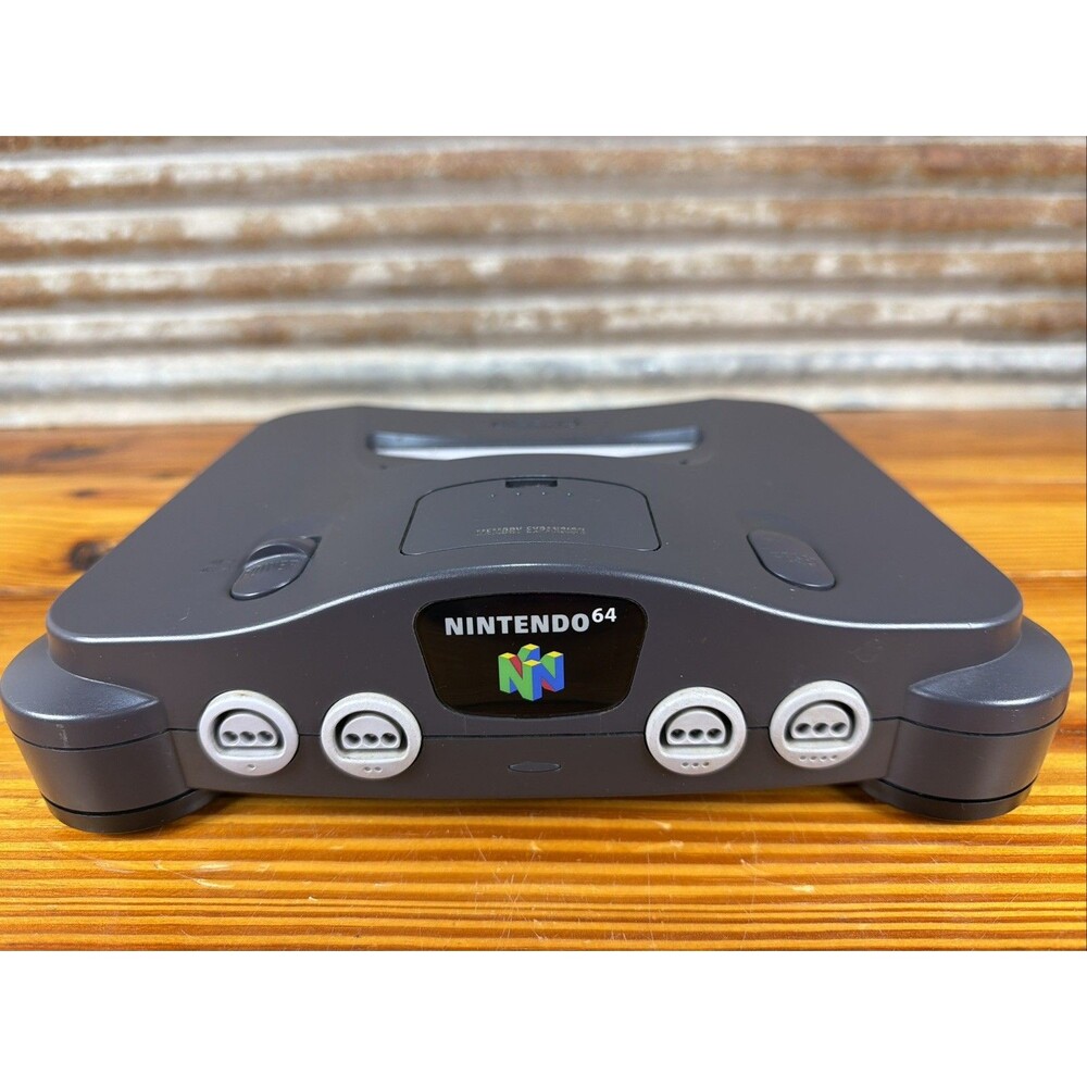 Nintendo 64 N64 Console Only with Jumper Pak Tested Works Great No Cables-NICE!!